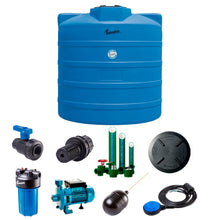 Cargar imagen en el visor de la galería, Cisterna Rotoplas 10000 litros con equipo - Outlet Cisternas