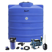 Cargar imagen en el visor de la galería, Cisterna Rotoplas 10000 litros con equipo - Exteriores - Outlet Rotoplas