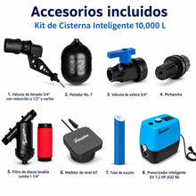 Cargar imagen en el visor de la galería, Cisterna 5,000 litros Rotoplas Equipada Con sensor y bomba inteligente 1/2 hp SMART
