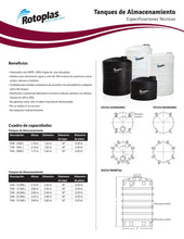 Cargar imagen en el visor de la galería, Tanque Rotoplas 10000 L Blanco Industrial - Outlet Rotoplas
